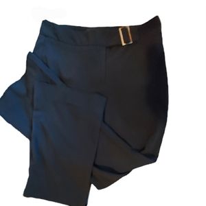 Clearance! GEORGE Stretch Black Pants Sz 8 ZIP BUCKLE AT FRONT Great Condition
